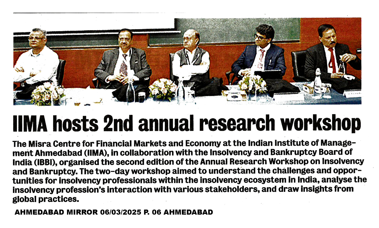 IIMA hosts 2nd annual research workshop
